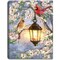 Glow Decor 8" Gold and Brown Spring Lantern LED Canvas Tabletop Decor